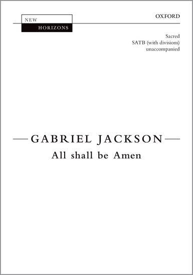 All shall be Amen - Jackson - SATB