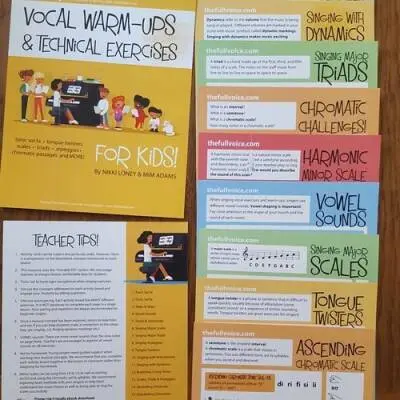 Vocal Warm-Ups & Technical Exercises for Kids! (Activity Boards) - Loney/Adams - Voice