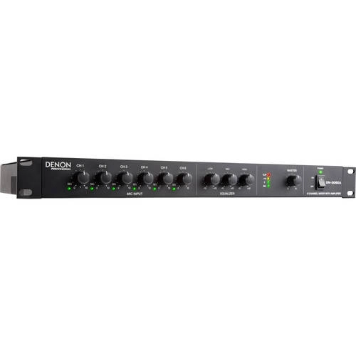 DN-306XA Professional 6-Channel Mixer with Single-Channel 120W Power Amplifier