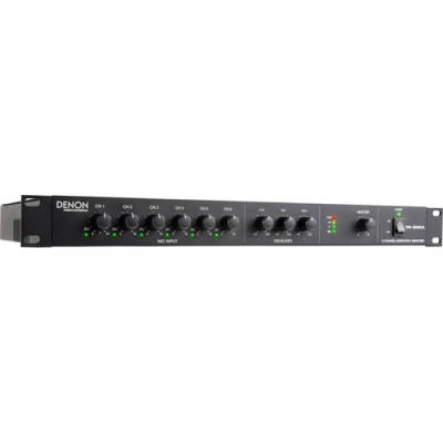 DN-306XA Professional 6-Channel Mixer with Single-Channel 120W Power Amplifier
