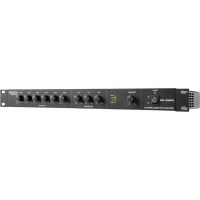 DN-306XA Professional 6-Channel Mixer with Single-Channel 120W Power Amplifier