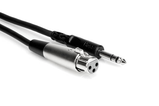 Hosa - Balanced Interconnect Cable, XLR3F to 1/4 in TRS - 20 ft