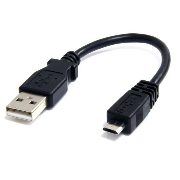 USB A to USB Micro B Cable - 6\'\'