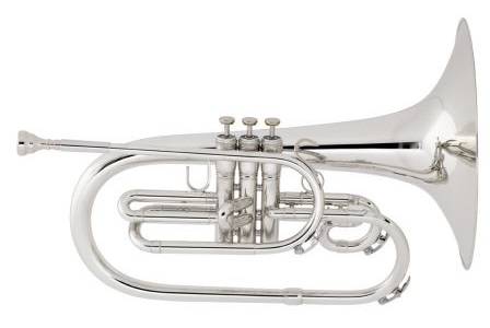 King - Marching Mellophone Outfit - Silver Plate