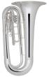 King - 1151SP Professional Marching Tuba Outfit - Silver Plated
