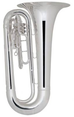 King - 1151SP Professional Marching Tuba Outfit - Silver Plated