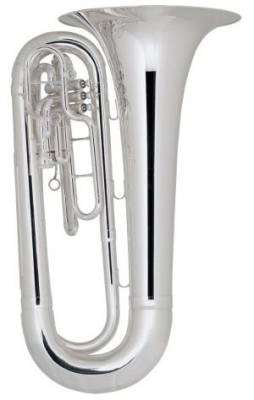 King - 1151SP Professional Marching Tuba Outfit - Silver Plated