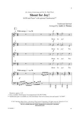 Shout for Joy - Traditional/Thomas - SATB