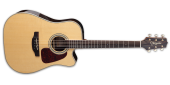 Takamine - Dreadnought Cutaway Spruce/Ziricote Acoustic/Electric Guitar - Natural
