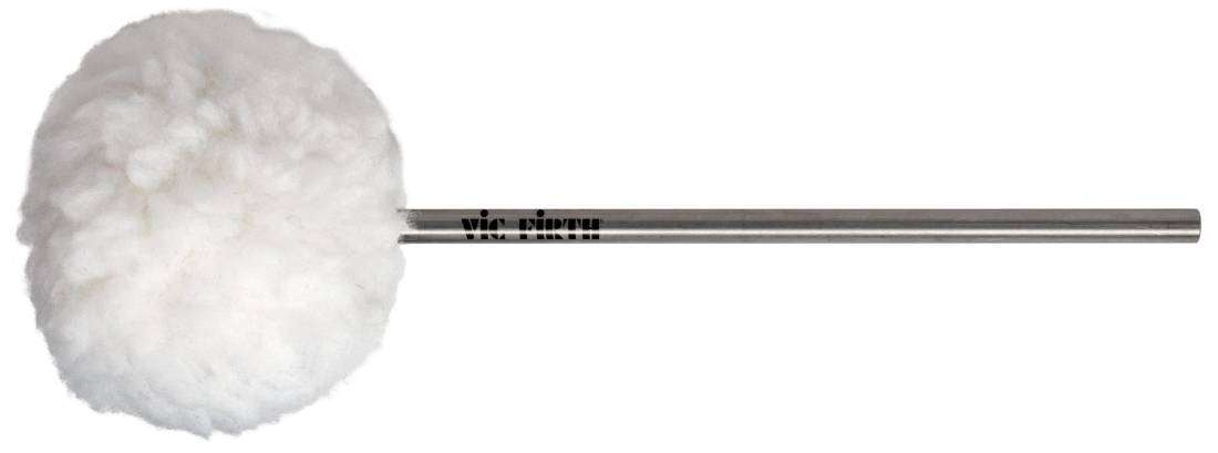 VICKICK Bass Drum Beater - Medium Fleece-Covered Felt, Oval Head