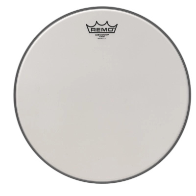 Remo - Ambassador White Suede Drumhead, 15