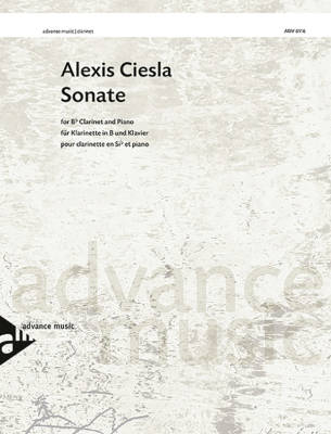 Advance Music - Sonate - Ciesla - Bb Clarinet/Piano - Sheet Music