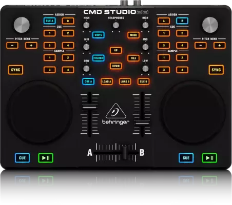 CMD Studio 2A - Dual-Deck DJ MIDI Controller with 4-Channel Audio Interface