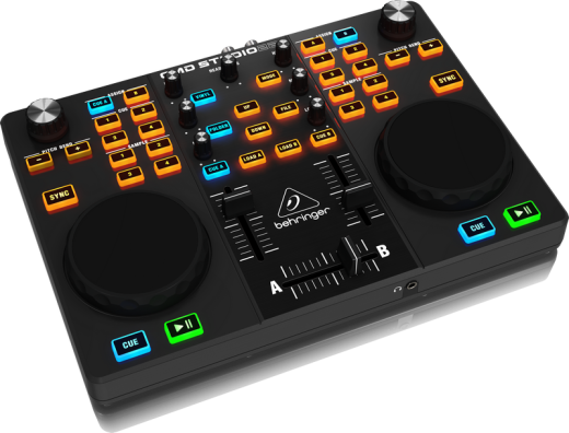 CMD Studio 2A - Dual-Deck DJ MIDI Controller with 4-Channel Audio Interface