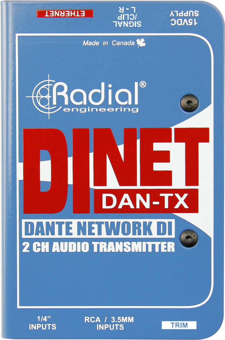 DiNET DAN-TX Dante Network Transmitter