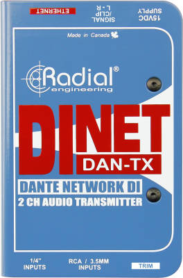 Radial - DiNET DAN-TX Dante Network Transmitter