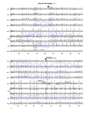 Easy On The Peppers -  Beach/Shutack - Jazz Ensemble - Gr. Very Easy