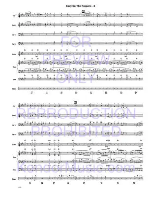 Easy On The Peppers -  Beach/Shutack - Jazz Ensemble - Gr. Very Easy
