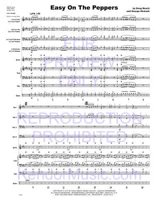 Easy On The Peppers -  Beach/Shutack - Jazz Ensemble - Gr. Very Easy