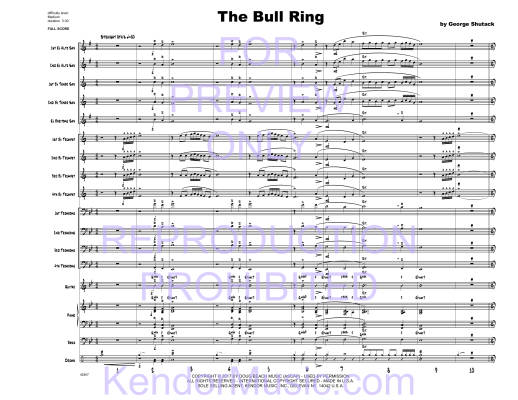 The Bull Ring - Shutack - Ensemble jazz - niveau moyen