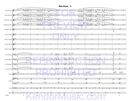 Red Zone - Zvacek - Jazz Ensemble - Gr. Medium