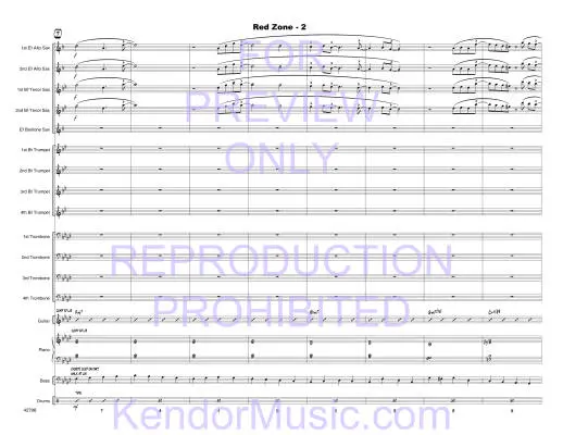 Red Zone - Zvacek - Jazz Ensemble - Gr. Medium
