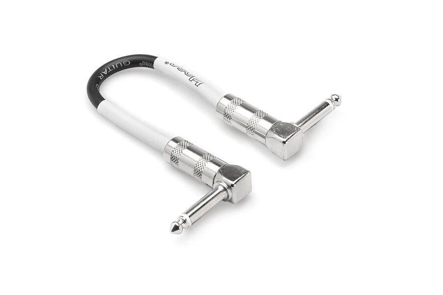 Guitar Patch Cable, Right-angle to Same, 12 Inch