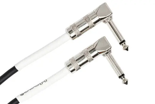 Hosa - Guitar Patch Cable, Right-angle to Same, 18 Inch