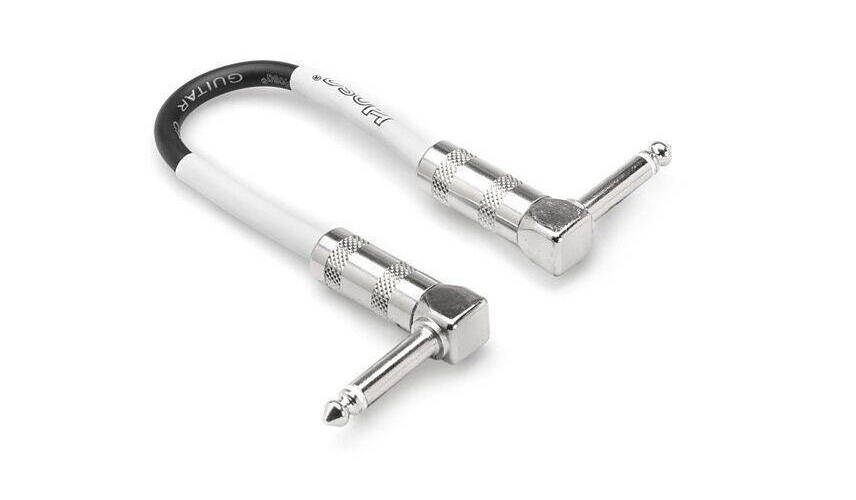Pedal Board & Guitar Jumper Cables�, Right Angle to Same, 6 Inch (6 Pack)
