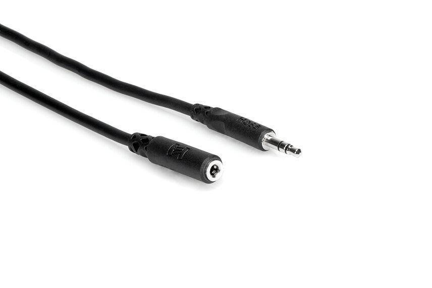 Straight Mini Plug Headphone Extension Cable, 10 Foot