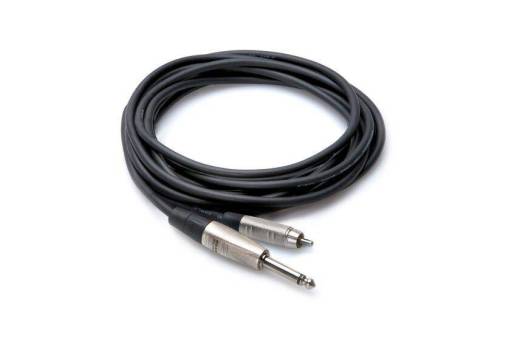 Pro Unbalanced Interconnect Cable, 1/4-Inch TS to RCA, 10 Foot