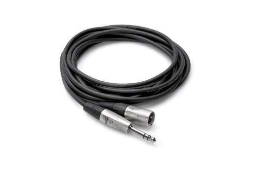 Hosa - Pro Balanced Interconnect Cable, 1/4-Inch TRS to XLR3M, 20 Foot