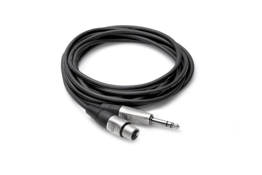 Pro Balanced Interconnect Cable, 1/4 in TRS to XLR3F, 10 Foot