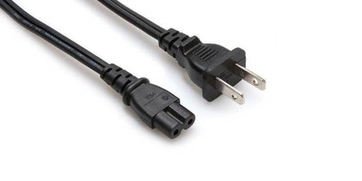 Hosa - Power Cord, IEC C7 to NEMA 1-15P, 8 Foot