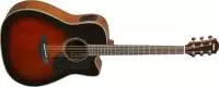 Yamaha - A1M Dreadnought Cutaway Acoustic\/Electric Guitar - Tobacco Brown Sunburst