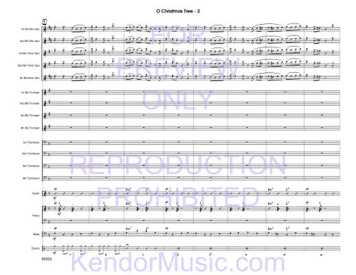 O Christmas Tree - Sabina - Jazz Ensemble - Gr. Easy