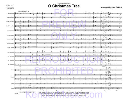 O Christmas Tree - Sabina - Jazz Ensemble - Gr. Easy