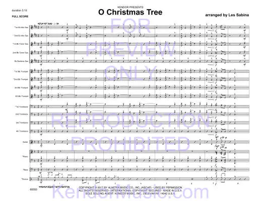 O Christmas Tree - Sabina - Jazz Ensemble - Gr. Easy