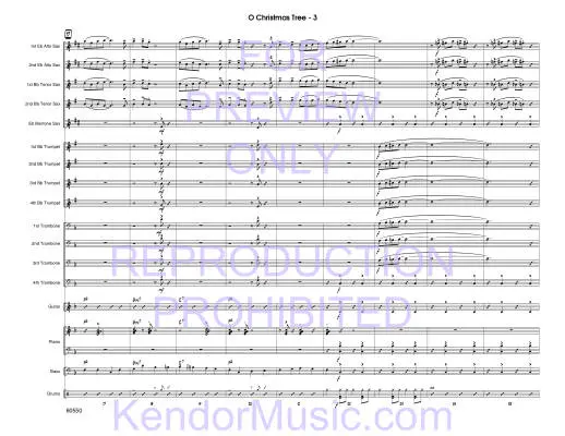 O Christmas Tree - Sabina - Jazz Ensemble - Gr. Easy