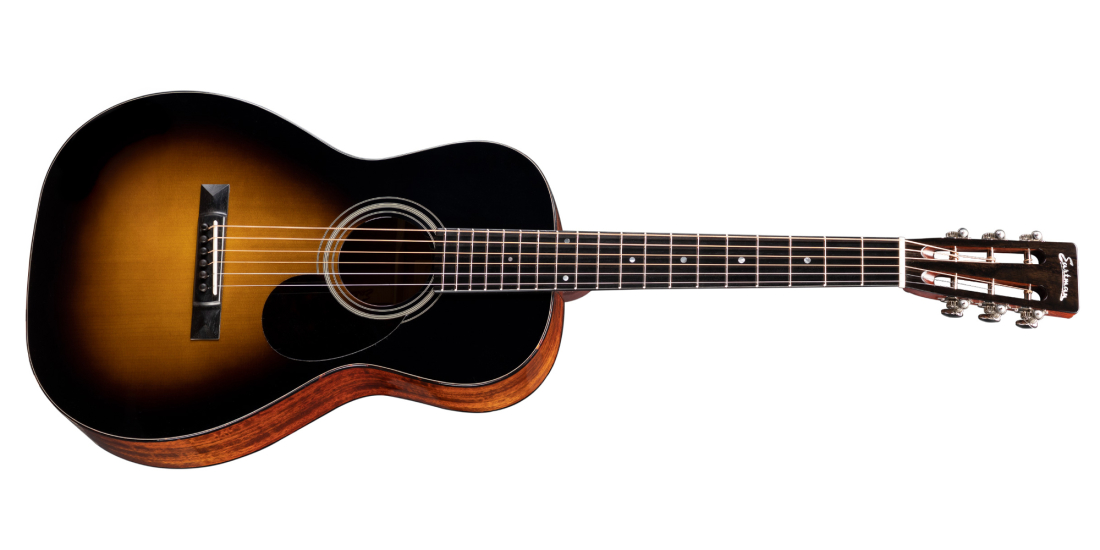 E10P Parlour Spruce/Mahogany Acoustic Guitar with Hardshell Case - Sunburst