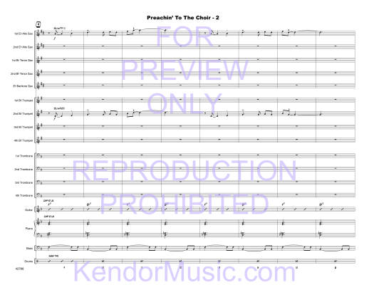 Preachin\' To The Choir - Zvacek - Jazz Ensemble - Gr. Medium