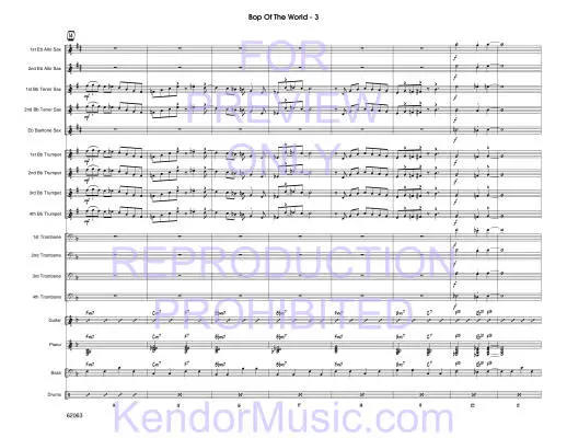 Bop Of The World - Jarvis - Jazz Ensemble - Gr. Medium