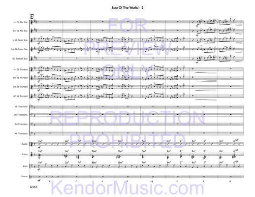 Bop Of The World - Jarvis - Jazz Ensemble - Gr. Medium
