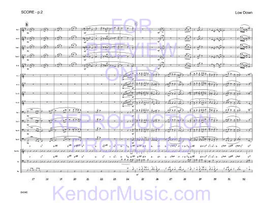 Low Down - Jones - Jazz Ensemble - Gr. Advanced