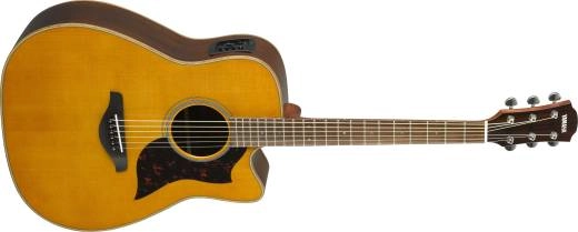 Yamaha - A1R Spruce/Rosewood Dreadnought Cutaway - Vintage Natural