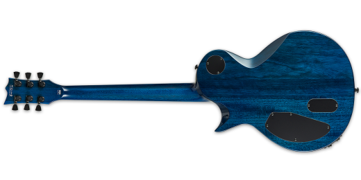 LTD EC-1000 Piezo QM Electric Guitar - See Thru Blue