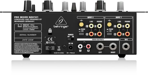 NOX101 Premium 2-Channel DJ Mixer