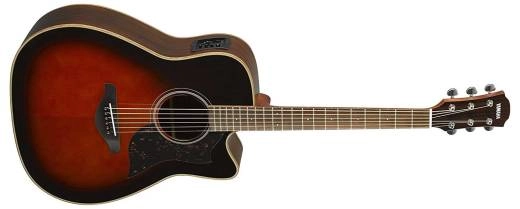 Yamaha - A1R Spruce/Rosewood Dreadnought Cutaway - Tobacco Brown Sunburst