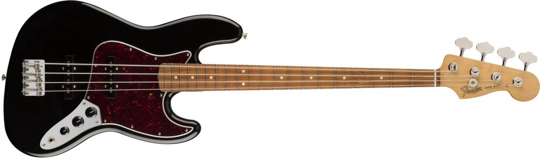 60\'S Jazz Bass, Pau Ferro Fingerboard w/Gigbag - Black