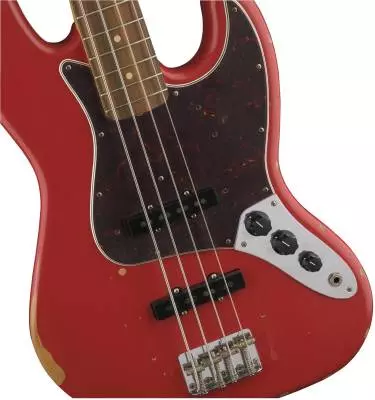 Road Worn 60\'S Jazz Bass, Pau Ferro Fingerboard - Fiesta Red